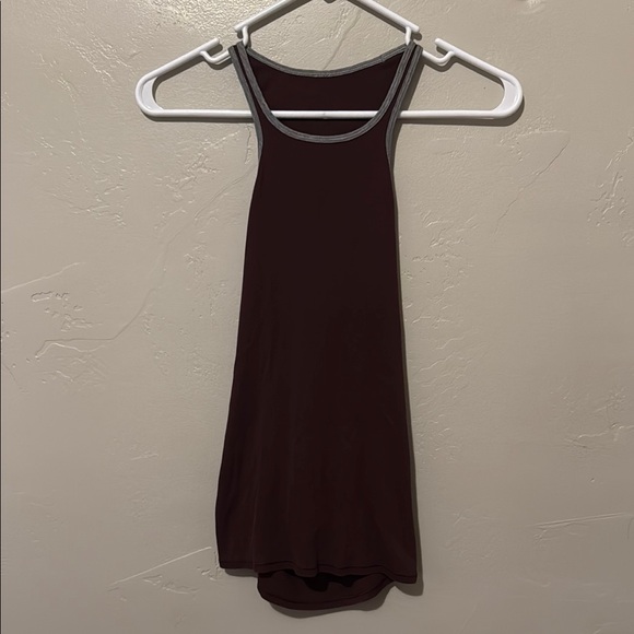 lululemon athletica Tops - Lululemon Athletica Dark Brown Tank Top with Keyhole Back 4